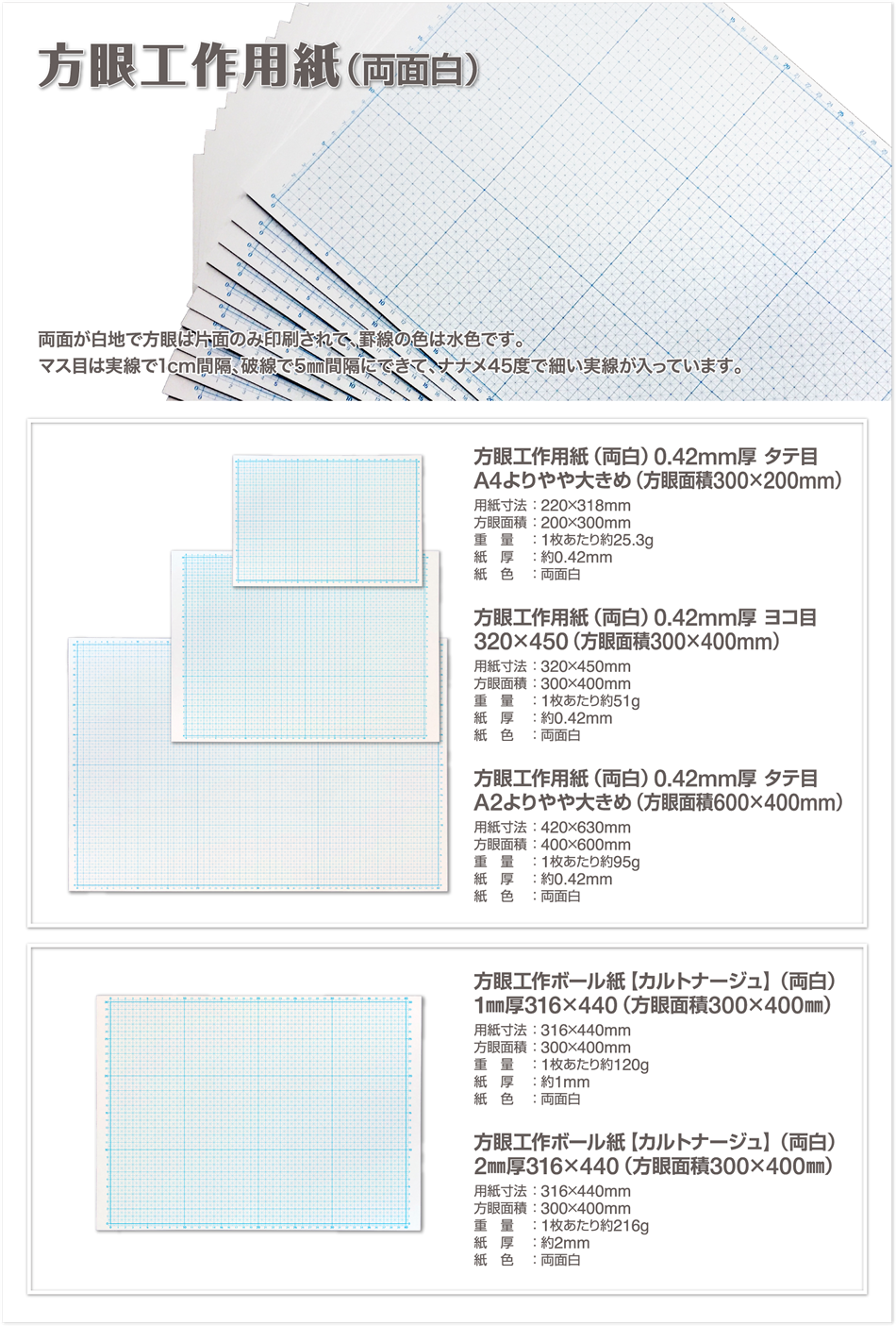 方眼工作用紙